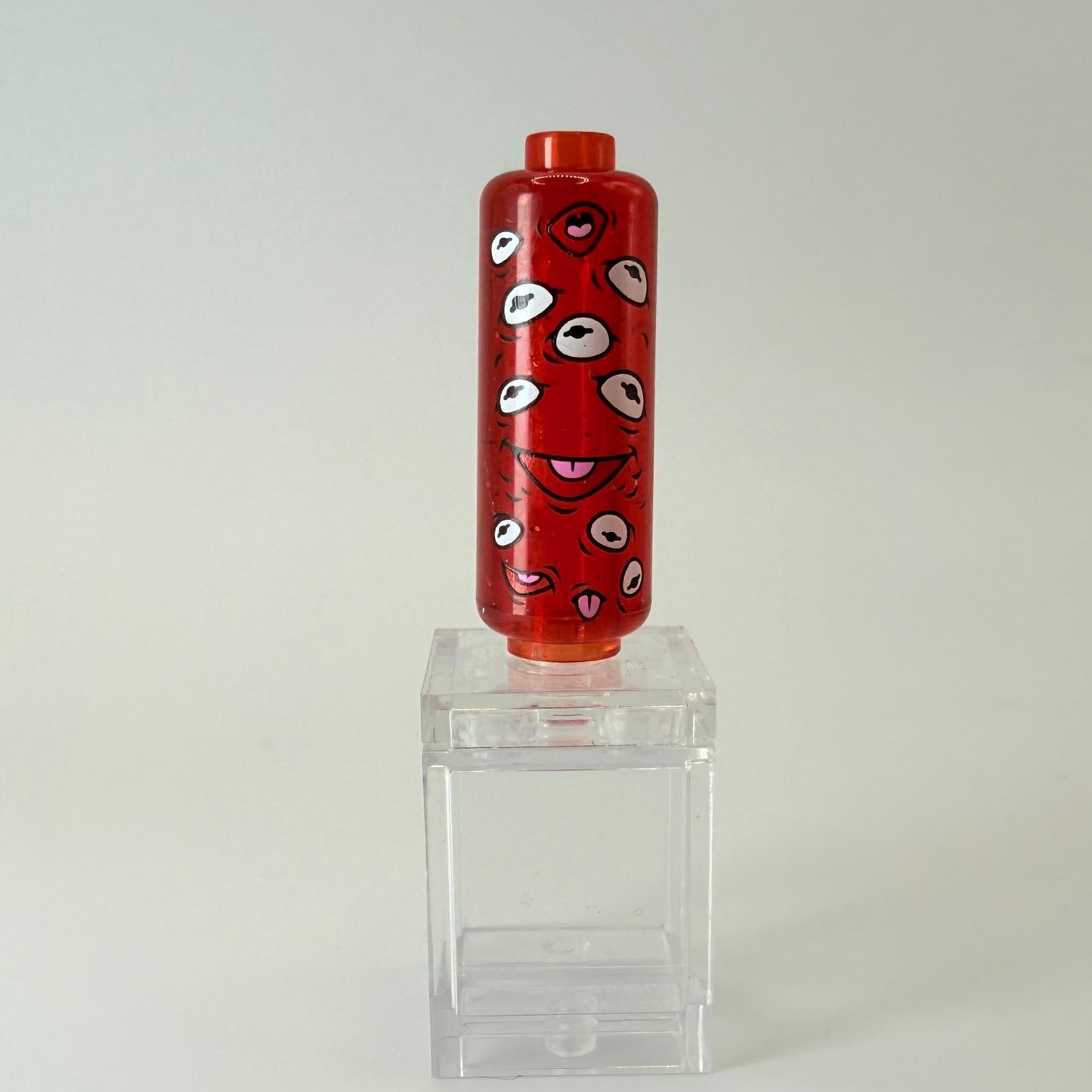 Tall Frog Head - Trans Red