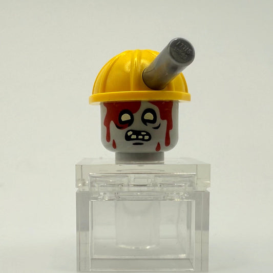 Construction Zombie Head - Yellow Hat