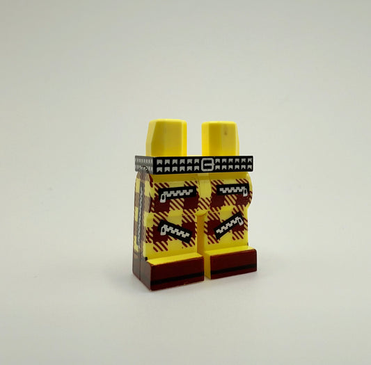 Plaid Pants - Bright Light Yellow