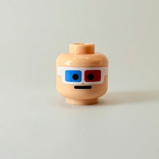 3d Glasses Head - Light Nougat