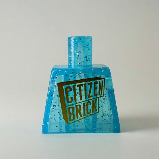 CB Logo Torso - Trans Blue Glitter