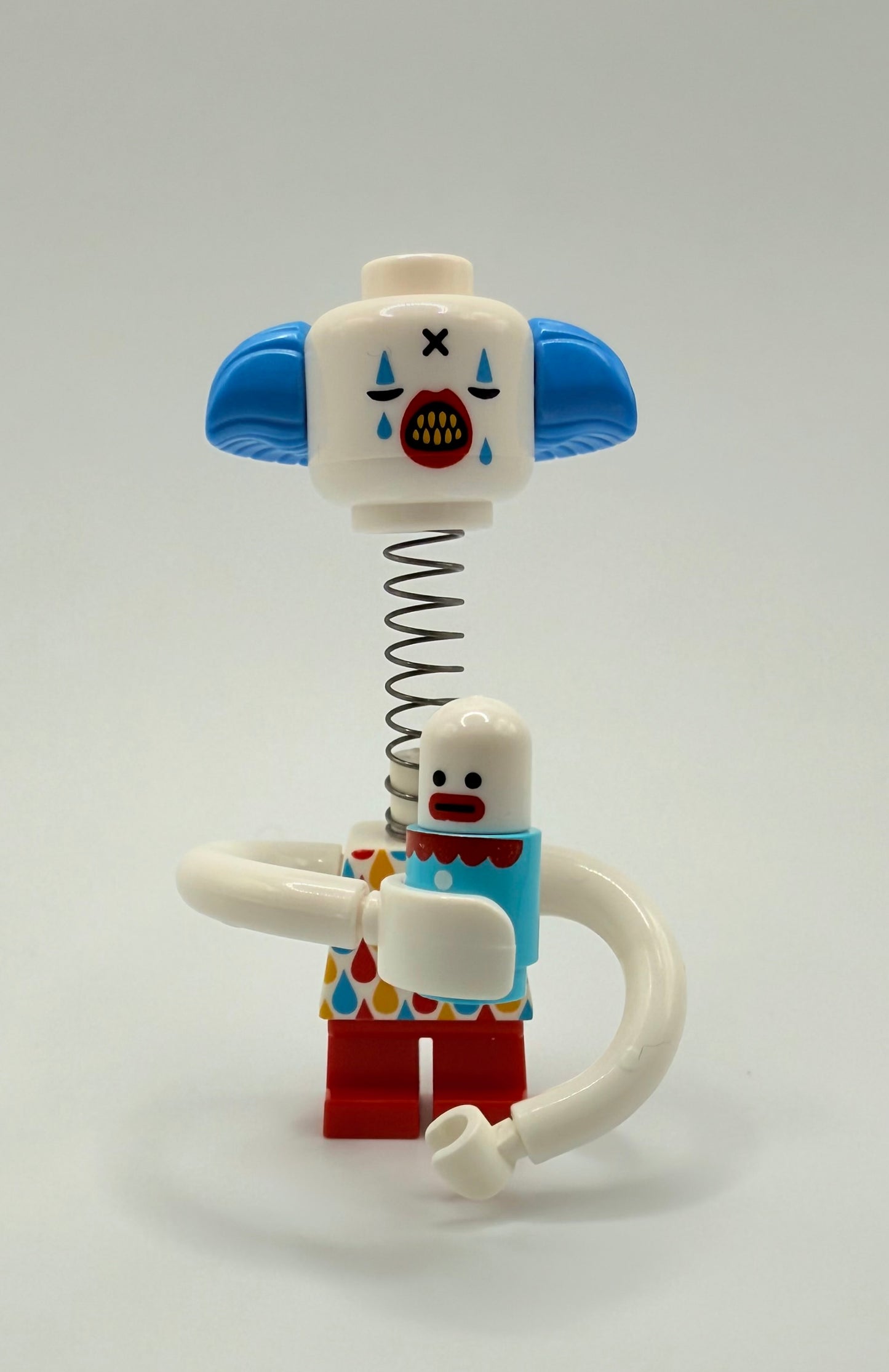 Big Head Spring Clown Wavy Arms