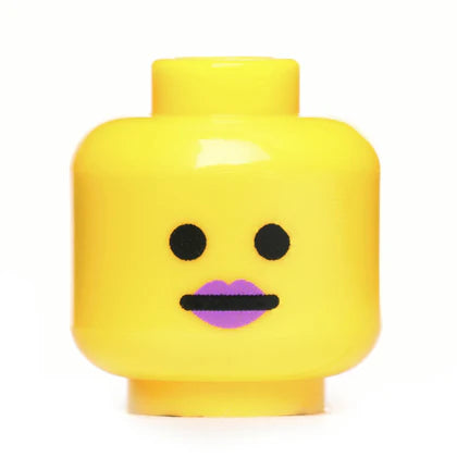 Female Neutral Head - Yellow/Purple