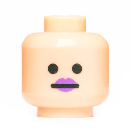 Female Neutral Head - Lt Flesh/Purple