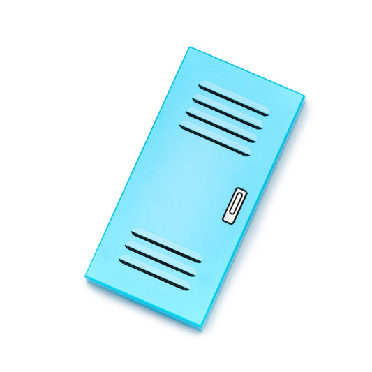 Locker Tile- Medium Azure