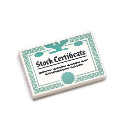 Stock Certificate Tile